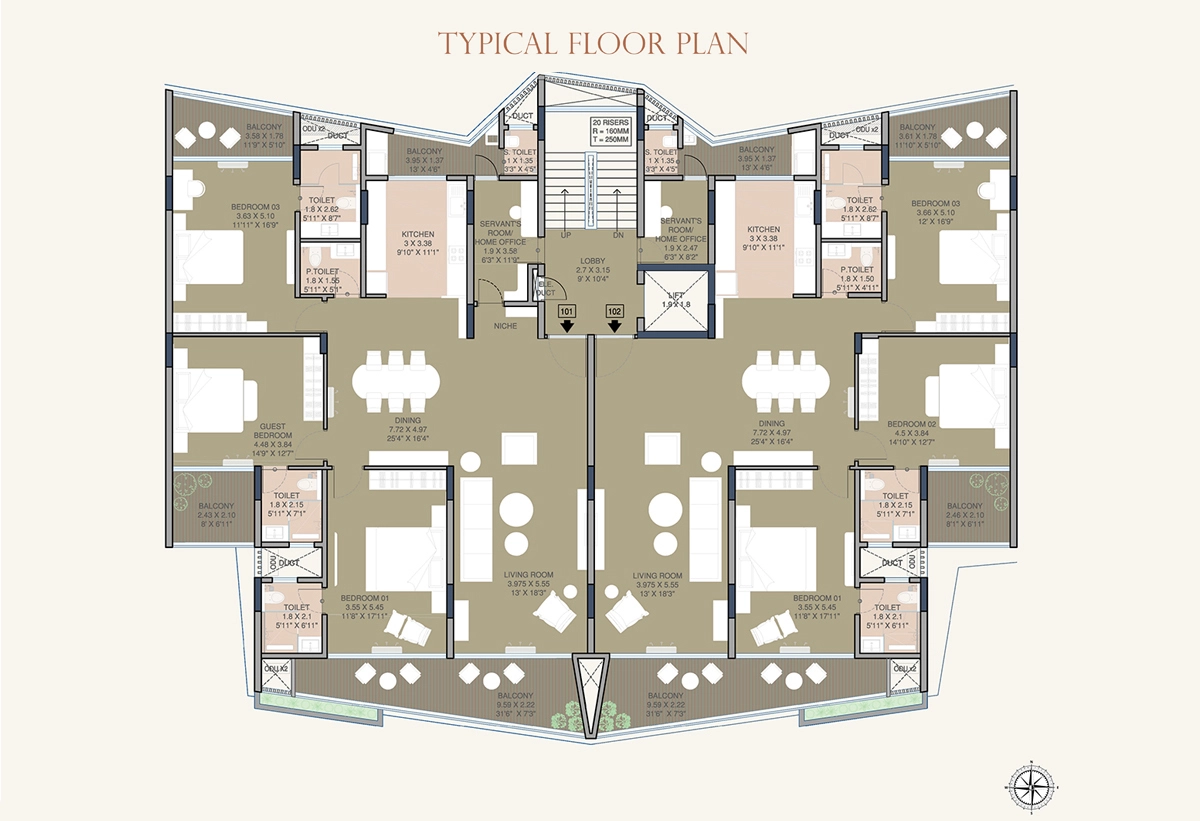 Anantam Bellevue Floor Plan Wing A